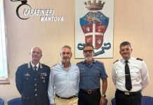 Carabinieri, il saluto al Luogotenente Mani e al Brigadiere Carbone che vanno in pensione