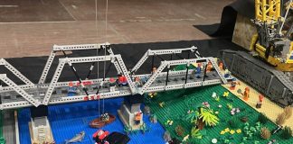 Bozzolo, il ponte sull’Oglio prende forma in anticipo con i mattoncini Lego