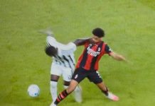 Juve-Milan 1-1, dubbi sul gol rossonero: De Winter fa fallo su Kolo Muani?