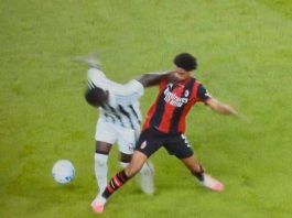 Juve-Milan 1-1, dubbi sul gol rossonero: De Winter fa fallo su Kolo Muani?