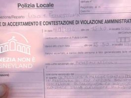 Bestemmia in strada, i vigili lo sentono: multa di 102 euro a Venezia