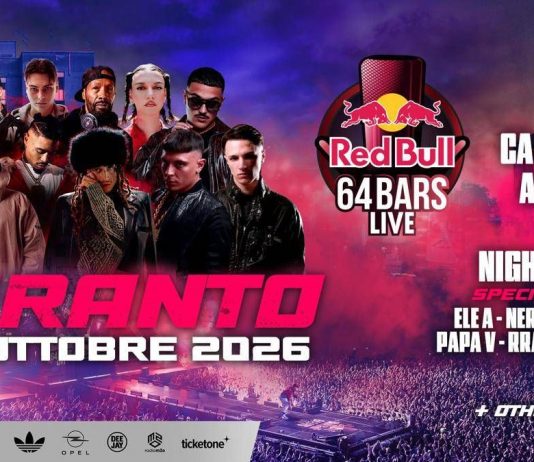 ‘Red Bull 64 Bars Live’, Ele A, Nerissima Serpe e Papa V come special guest: il live a Taranto