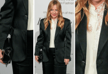 Tailleur nero e camicia bianca, alla cena della Fashion Week Meloni sceglie Ermanno Scervino