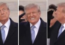 Trump accoglie Xi, passa il jet e il presidente americano ‘si spaventa’