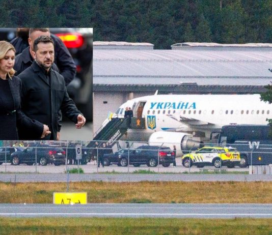 L’aereo di Zelensky “ha rischiato di essere colpito da un drone in volo per Oslo”