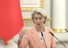 Ucraina, von der Leyen “Sostegno a Zelensky, da Ue fondi per droni e missili”