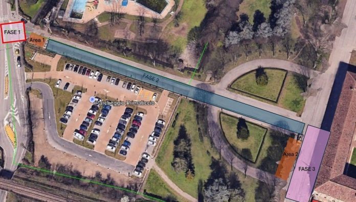Cantiere zona Te per rete fognaria 26o