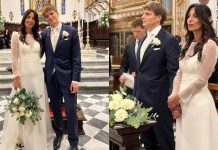 Giorgia Cardinaletti e Francesco Bechis hanno detto sì: le nozze a Fabriano e il look degli sposi