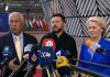 Consiglio Ue accoglie Zelensky: “Puoi contare su di noi”. Il presidente ucraino: “Voi veri leader”