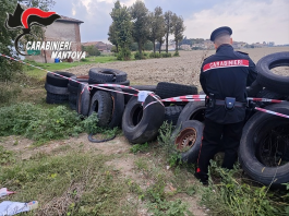 Serravalle a Po, 1.500 mq di discarica abusiva su terreno agricolo: denunciato 72enne