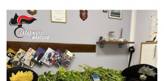 Marcaria, marijuana e materiale per lo spaccio in casa: denunciato 25enne