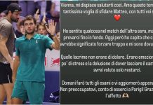 Cobolli: “Contro Berrettini lacrime di emozioni, conto di esserci a Parigi”