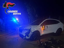 Suzzara, 16enne in moto investito da un’auto: trasferito in elicottero a Brescia