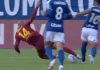 Como-Roma, Malen espulso per fallo su Kaiki: cosa è successo