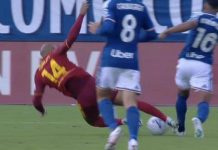 Como-Roma, Malen espulso per fallo su Kaiki: cosa è successo