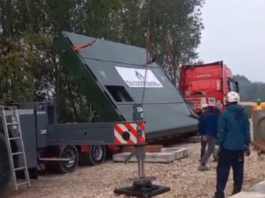 Difesa idraulica del Destra Secchia: arrivate le enormi paratoie alla Botte Villoresi
