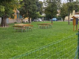Pegognaga, parco di Piazza Vittorio Veneto chiuso tre ore per ricreazione scolastica post mensa