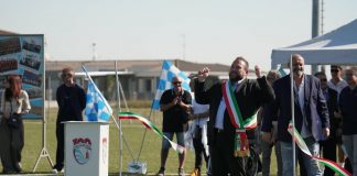 Poggio Rusco, inaugurato il nuovo centro sportivo: festa biancoazzurra per la Poggese