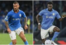 Napoli, infortuni per Spinazzola e Badiashile: emergenza in difesa
