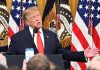 Trump, l’omaggio a Cristoforo Colombo e le battute: “Il mio amico Pavarotti…”
